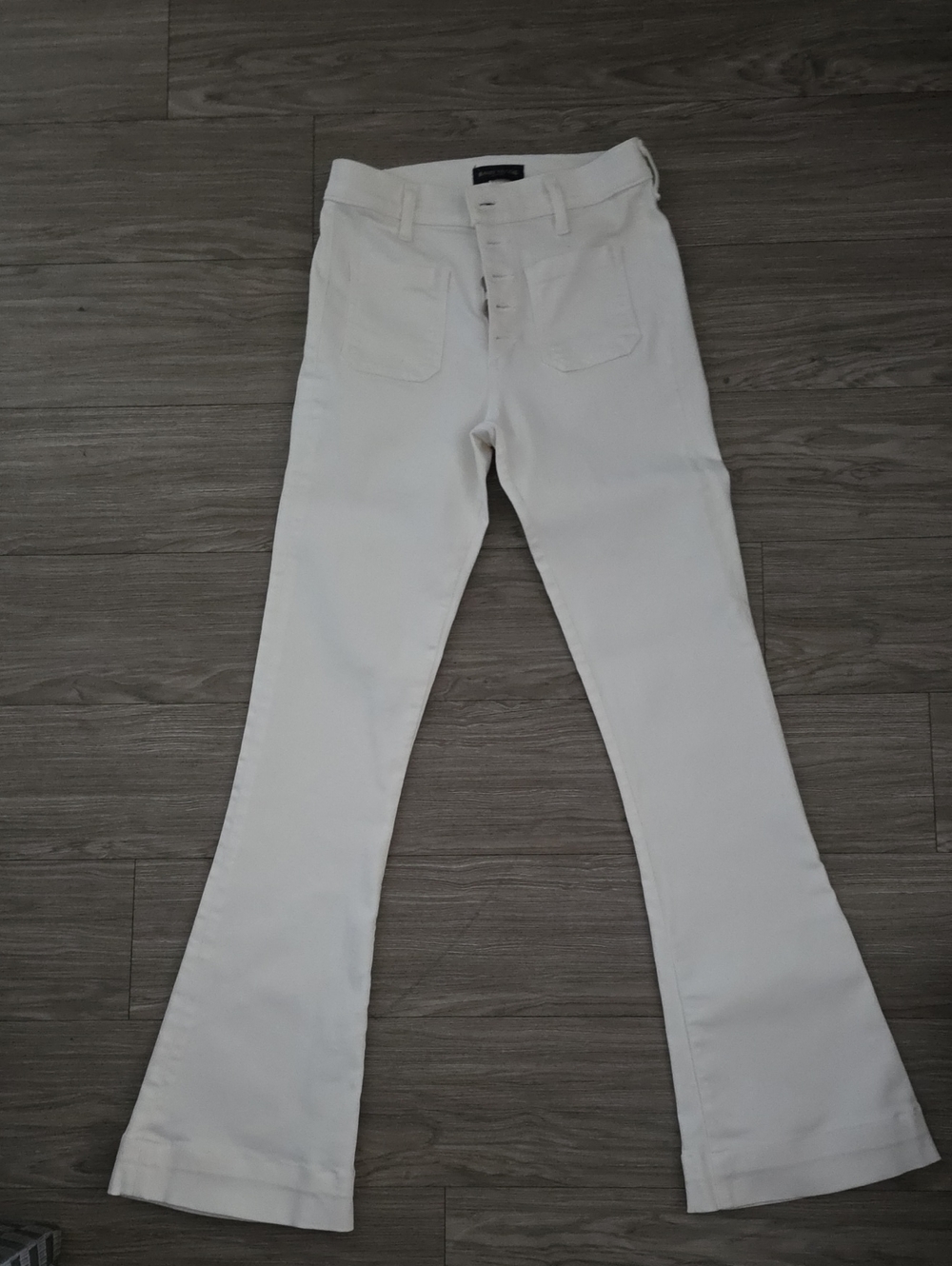 Ramy Brook Cindy White High-Rise 27 Flare Jeans 30 Inseam